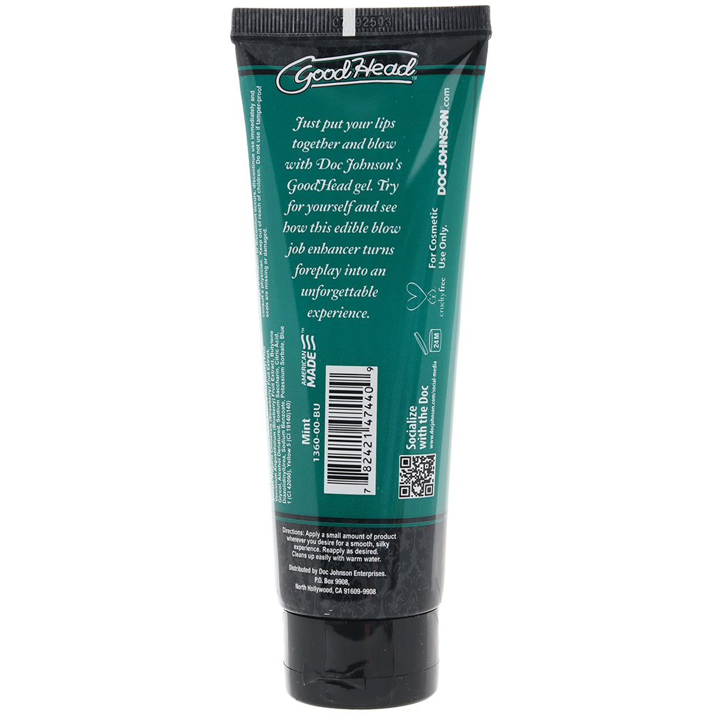 GoodHead Oral Delight Gel: Mystical Mint Flavored Oral Lubricant 4oz/113g