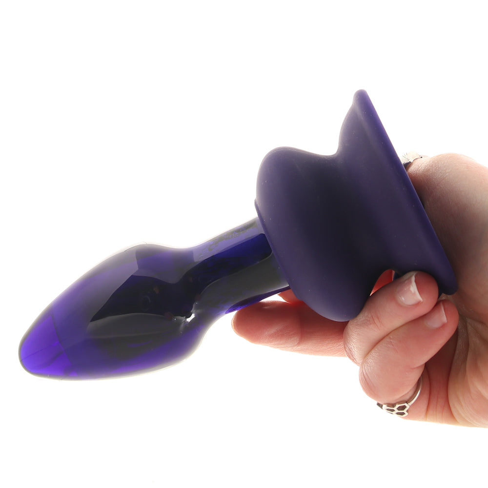 Icicles Icicles No.85 Vibrating Glass Plug in Purple - Vibrators - HoneyHugs Canada (View 4)