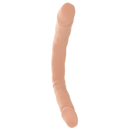 Silicone Studs Bend & Hold 16 Inch Double Dildo in Light