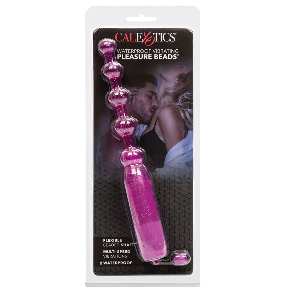 CalExotics Waterproof Vibrating Pleasure Beads in Purple - Vibrators - HoneyHugs Canada (View 6)