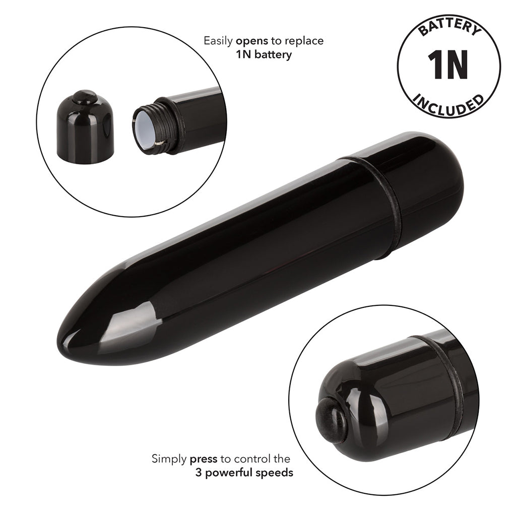 CalExotics High Intensity Bullet Vibe - Black | Waterproof & Portable