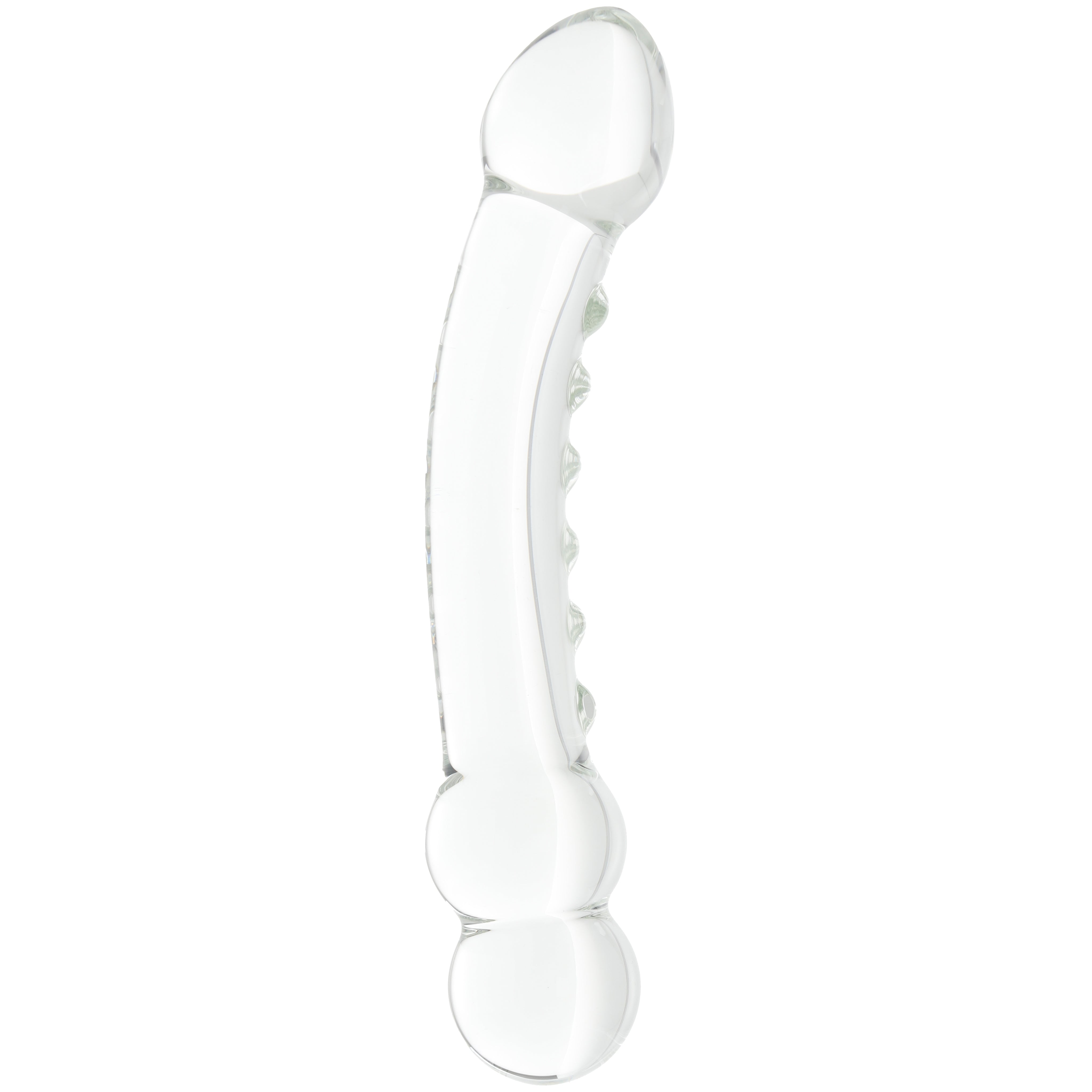 Clarity Celestial Ridge Double-Ended Glass Dildo