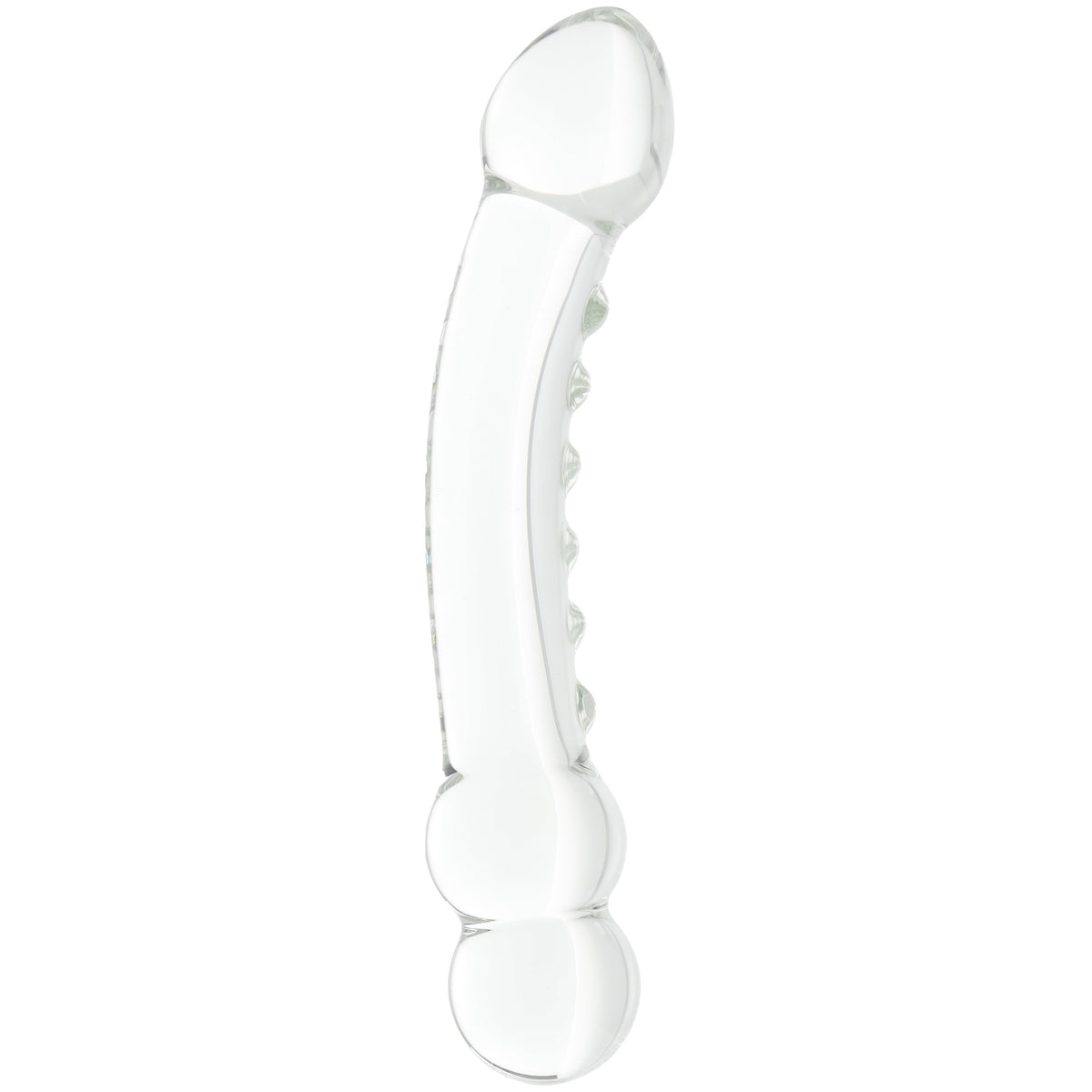 Clarity Celestial Ridge Double-Ended Glass Dildo