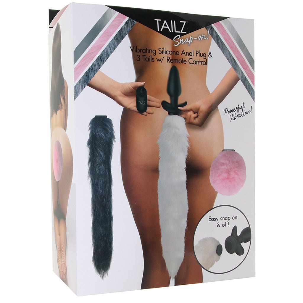 Tailz Tailz Snap-On Anal Vibe and 3 Interchangeable Tails Set - Vibrators - HoneyHugs Canada (View 6)