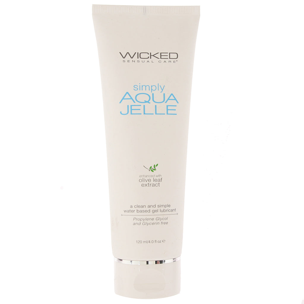 Wicked Simply Aqua Jelle Lube - Premium Water-Based Personal Lubricant for Elevated Intimacy