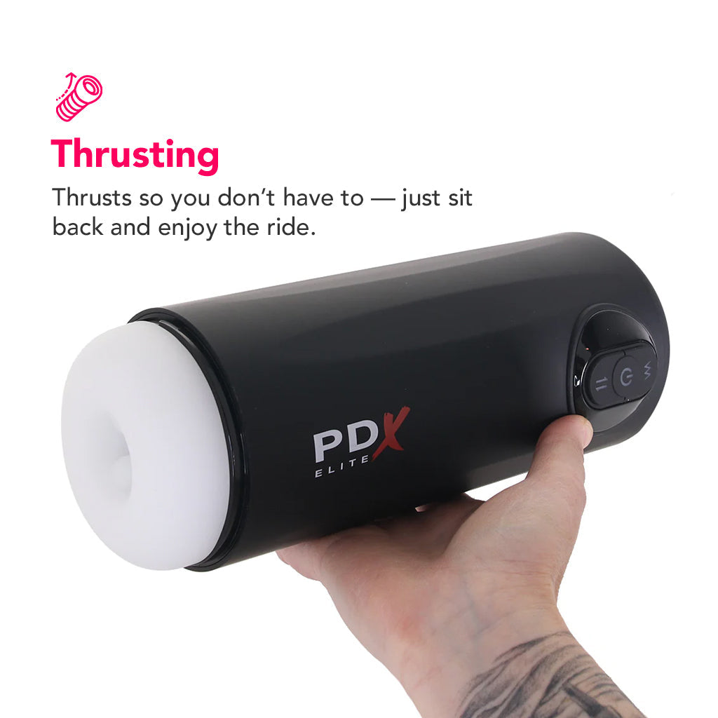 Pipedream Extreme Toyz PDX Elite Moto Milker Thrusting Auto Stroker - Male Masturbators - HoneyHugs Canada (View 3)
