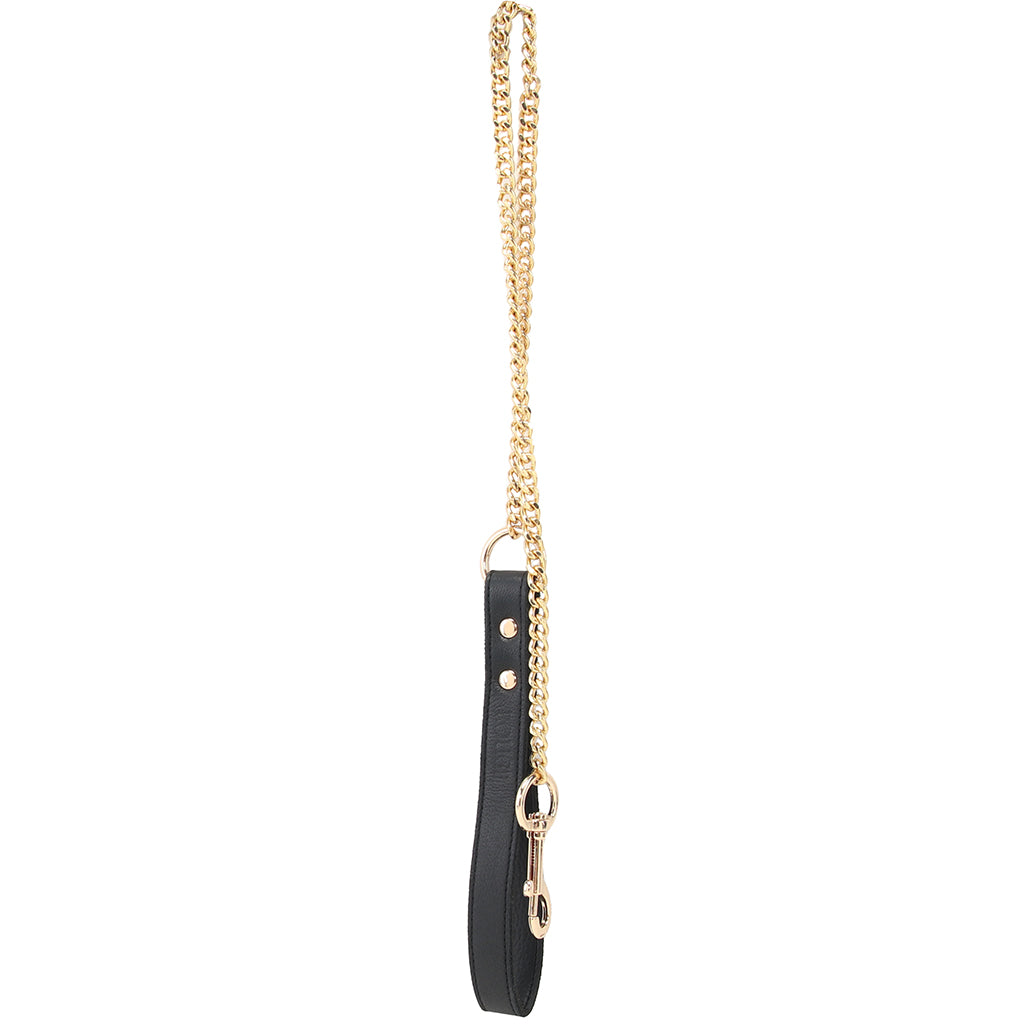 Leather Dog Lead Chain Leash