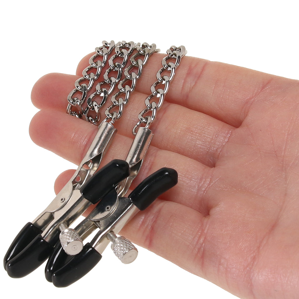 CalExotics Bull Nose Nipple Clamps: Adjustable Intensity for Exquisite Nipple Play