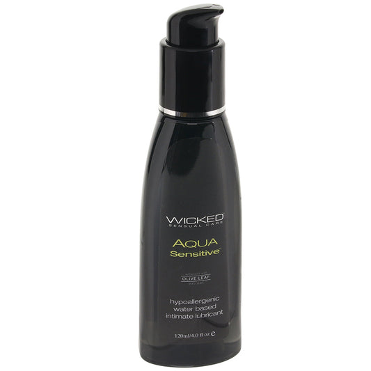 Wicked Aqua Sensitive Lube: Luxurious Hypoallergenic Water-Based for Ultimate Comfort