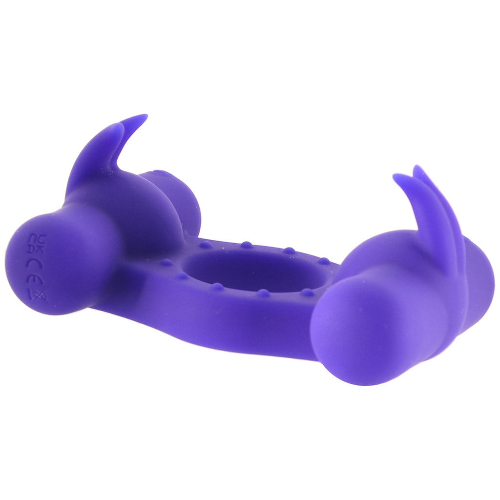 CalExotics Silicone Triple Orgasm Enhancer Vibrating Ring - Vibrators - HoneyHugs Canada (View 3)