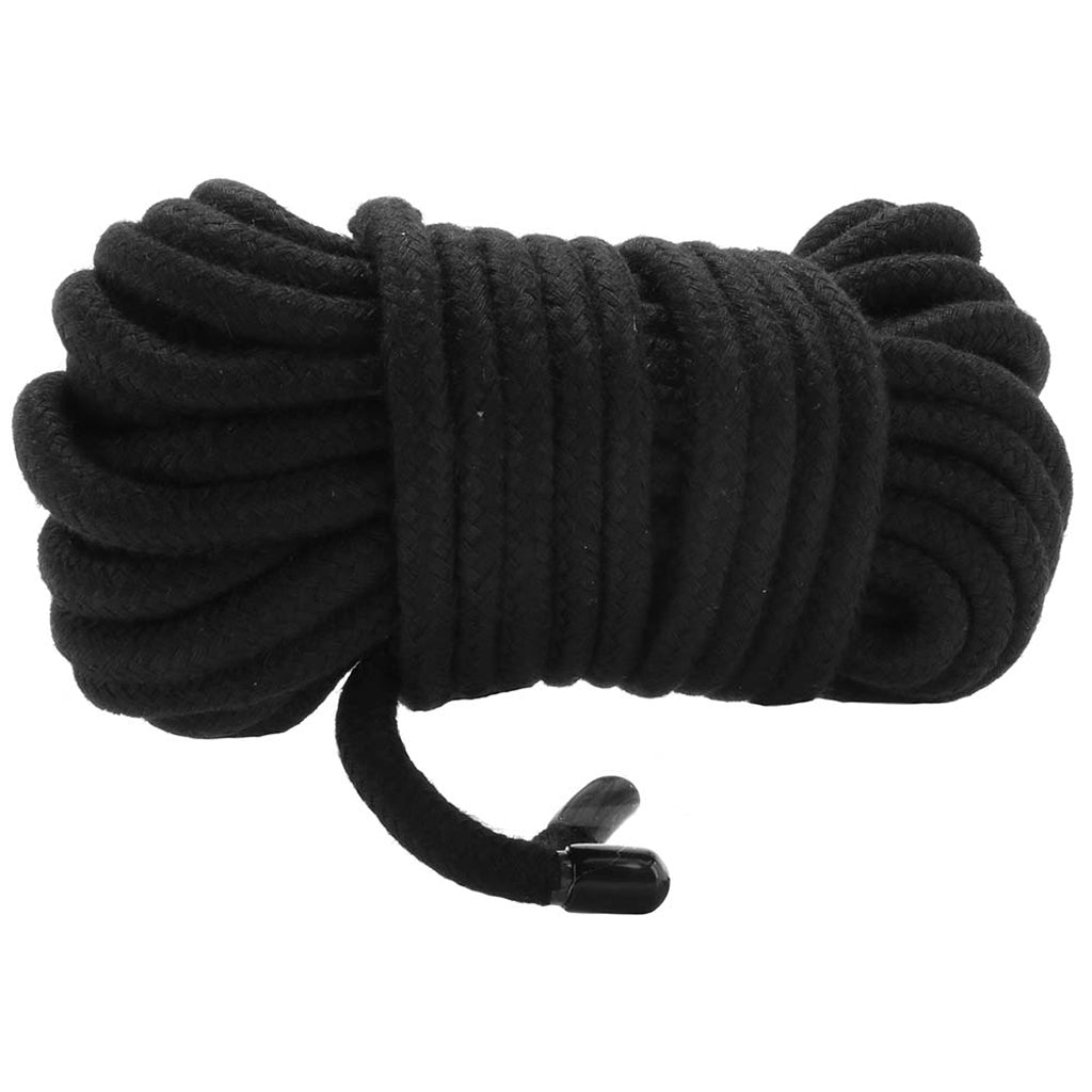 Ouch! Black Japanese Bondage Rope – 10M Silken Soft Poly Nylon for Exquisite Restraint