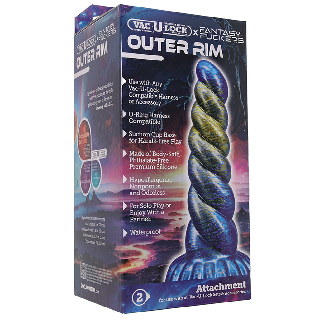Doc Johnson Fantasy F*ckers Outer Rim Vac-U-Lock Dildo - Vibrators - HoneyHugs Canada (View 9)