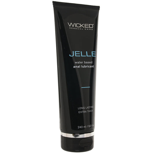 Wicked Jelle: The Quintessential Water-Based Anal Lubricant for Unforgettable Sensation (8oz/240ml)