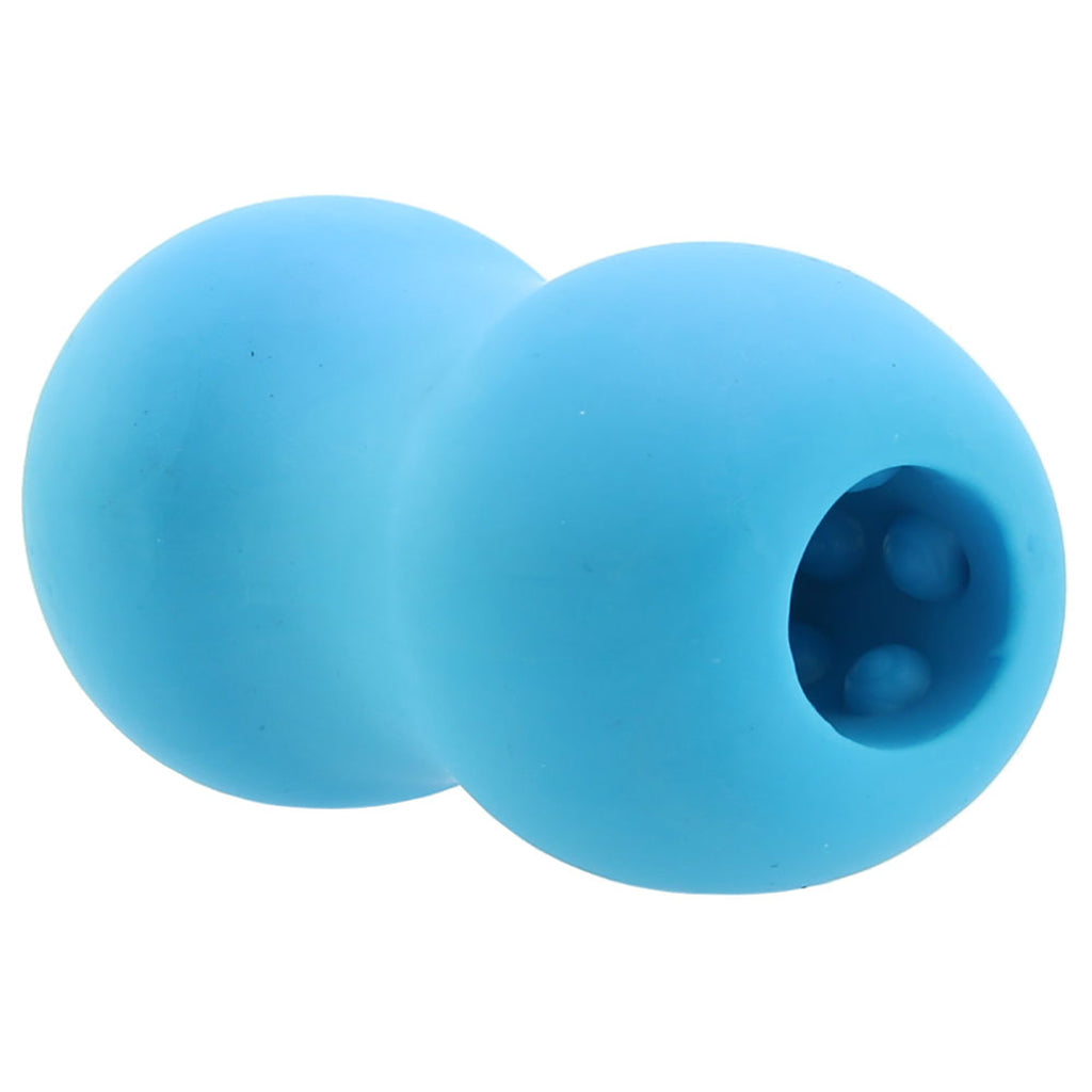 Zolo Mini Double Bubble Stroker in Blue - Male Masturbators - HoneyHugs Canada