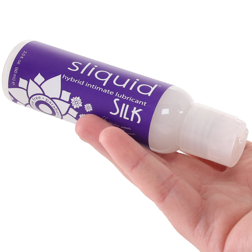 Sliquid Silk Hybrid Intimate Lubricant – Velvety Glide & Enduring Pleasure (2oz/60ml)
