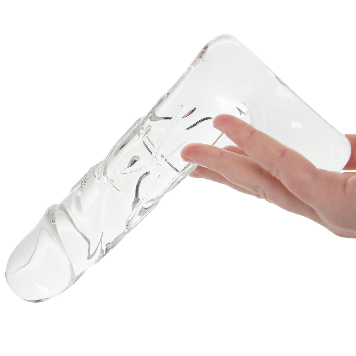 Clarity Seraphic Opus Realistic Ballsy Glass Dildo
