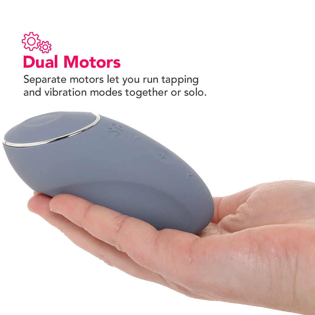 Satisfyer Tap & Climax 1 Tapping Vibe in Grey