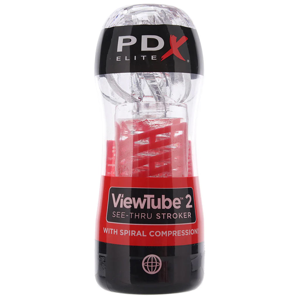 Pipedream Extreme Toyz PDX Elite ViewTube 2 See-Thru Stroker - Male Masturbators - HoneyHugs Canada (View 7)