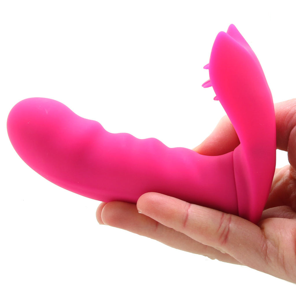 Deeva OMG Plaisir Wearable Clitoral & G-spot Vibe in Pink - Vibrators - HoneyHugs Canada (View 4)