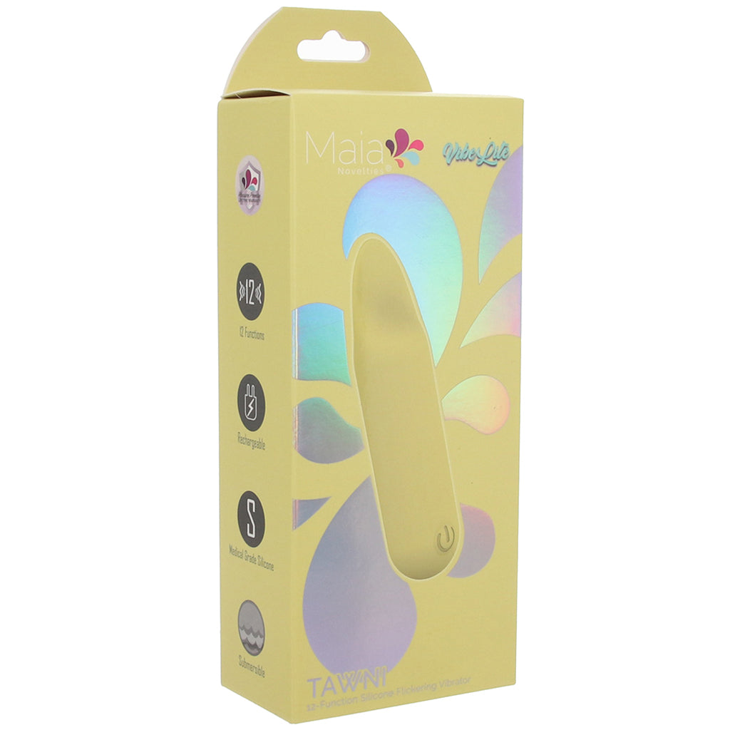 Maia Tawni Silicone Flickering Bullet Vibe in Yellow - Vibrators - HoneyHugs Canada (View 6)
