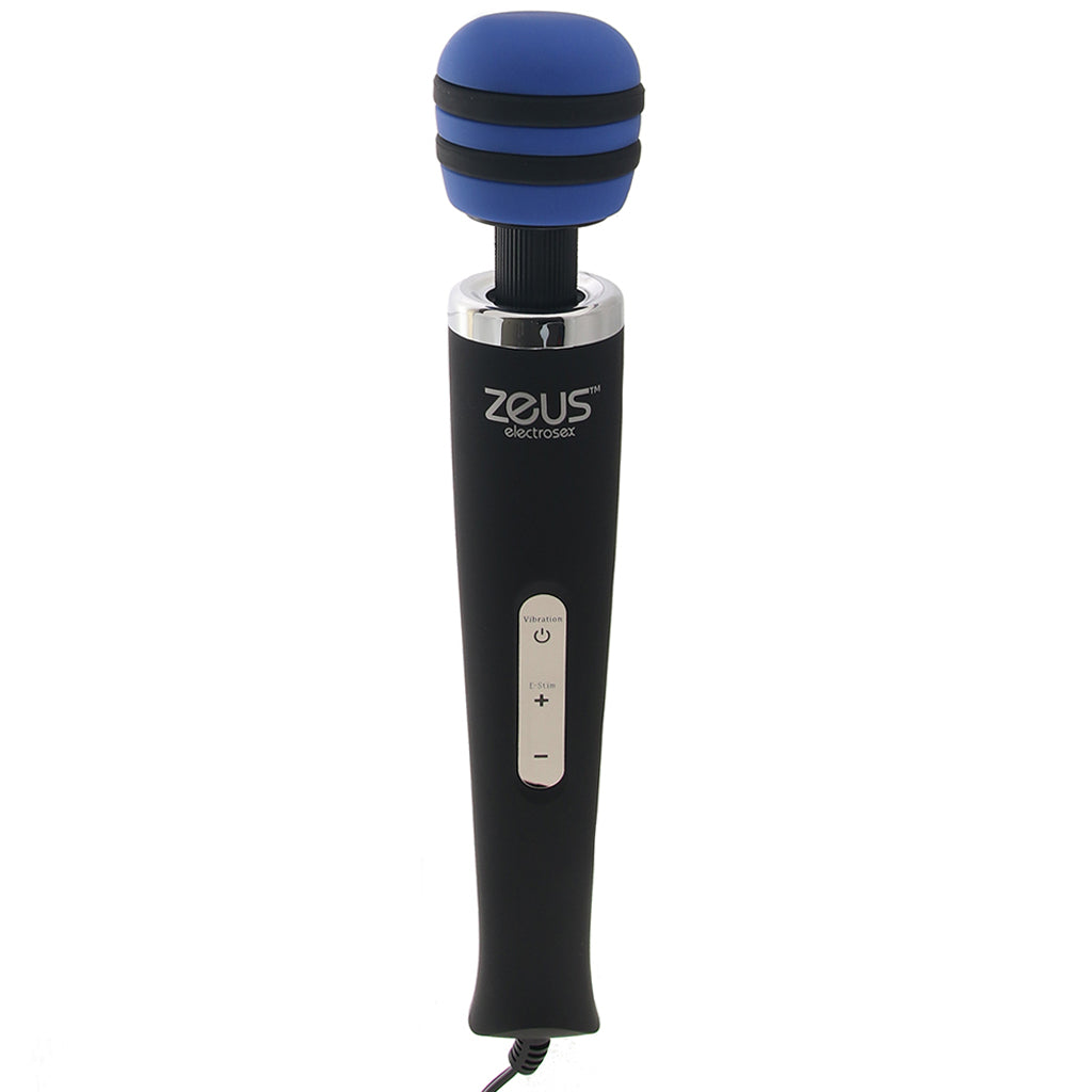Zeus Electrosex Zeus Blue Arc Plug In E-Stim Vibrating Wand - Magic Wands - HoneyHugs Canada