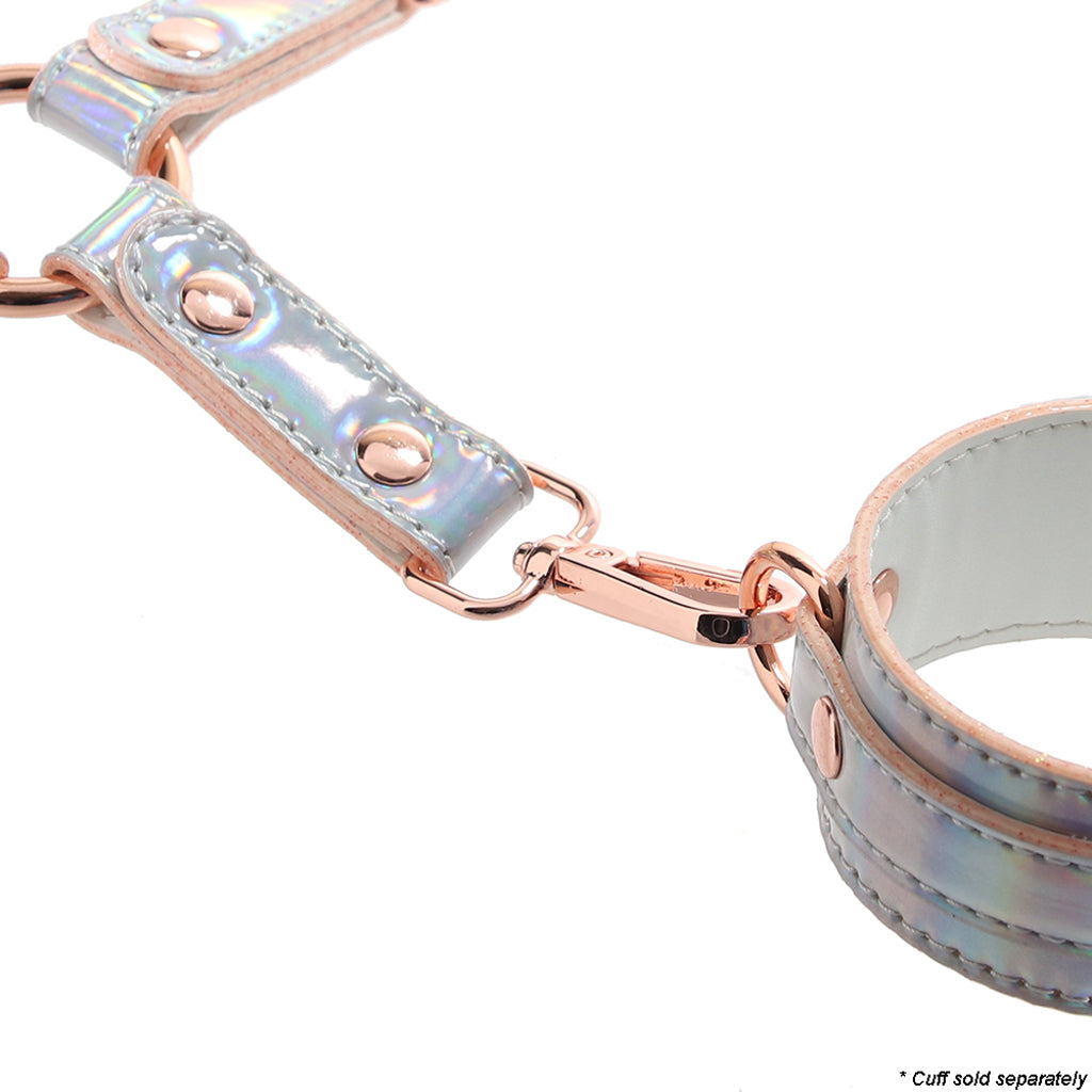 Cosmo Holographic Hog Tie: Dazzling Luxury Restraint for Elevated Play