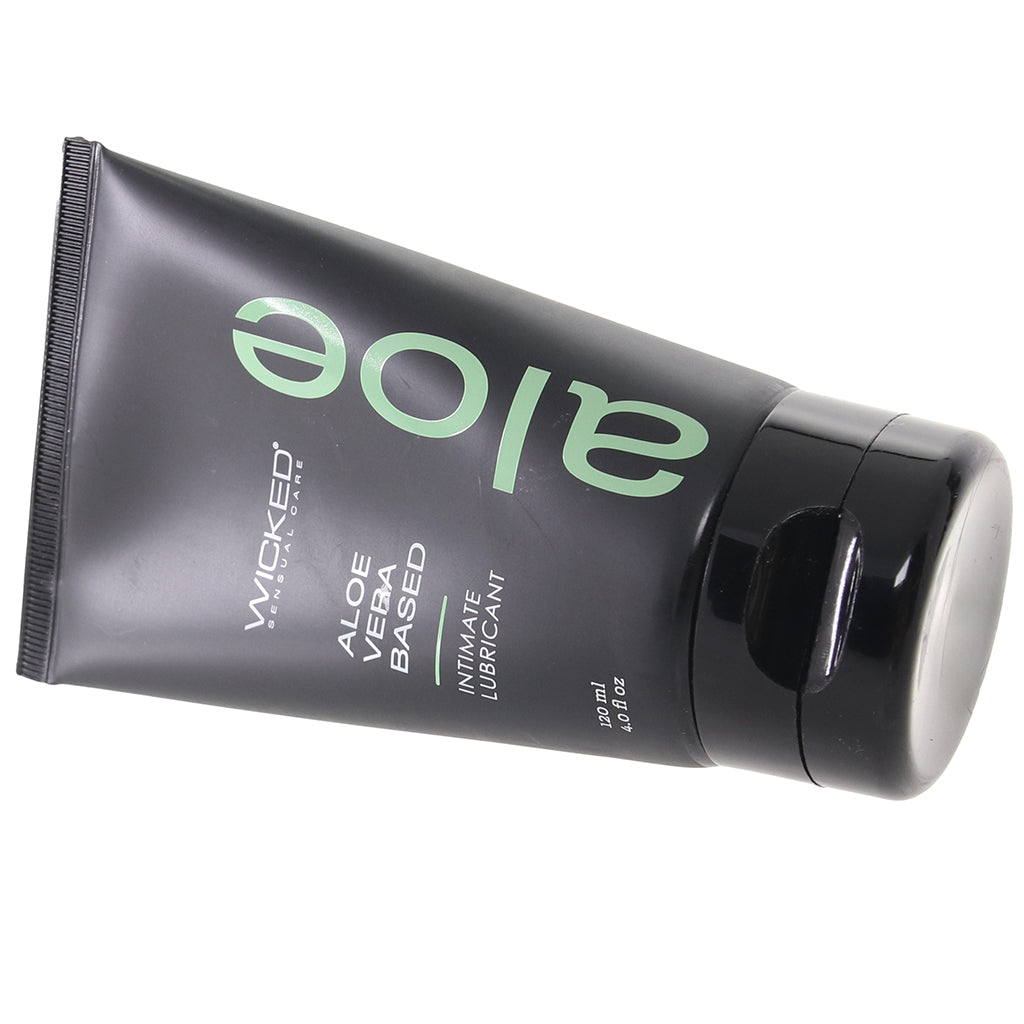Wicked Sensual Care: Luxurious Organic Aloe Vera Water-Based Lube | Hydrating & Hypoallergenic | 4oz