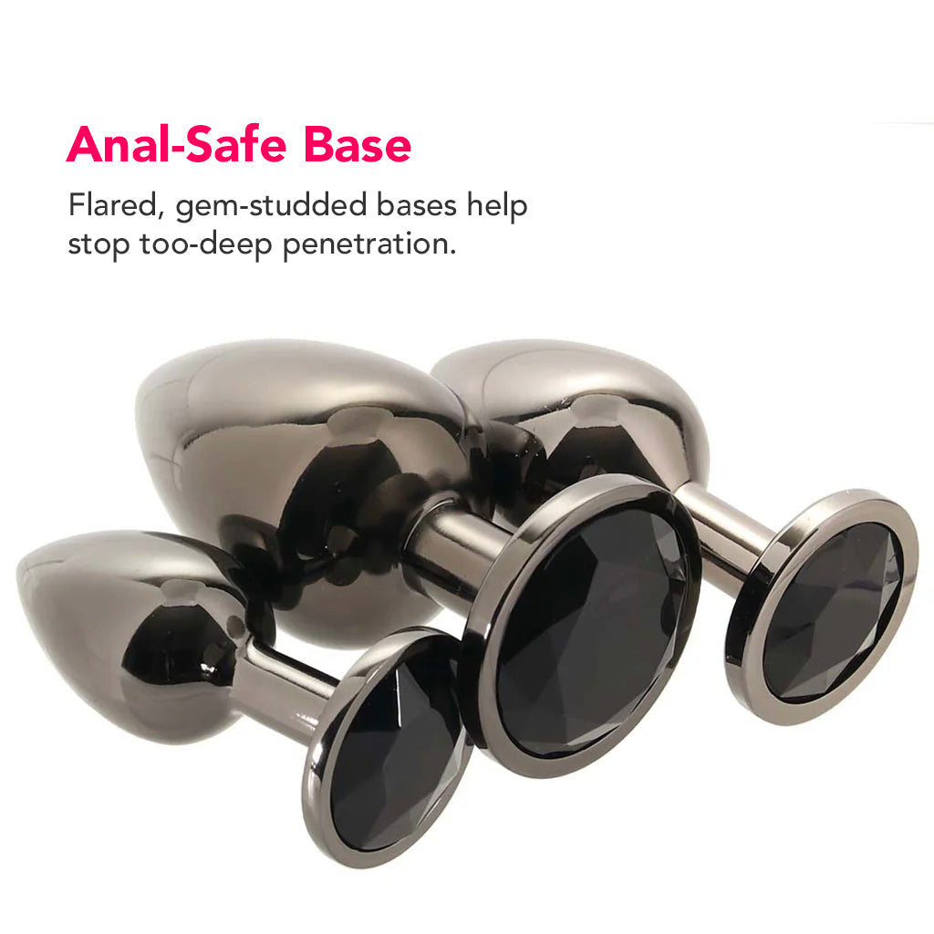 Black Gem Anal Plug Set