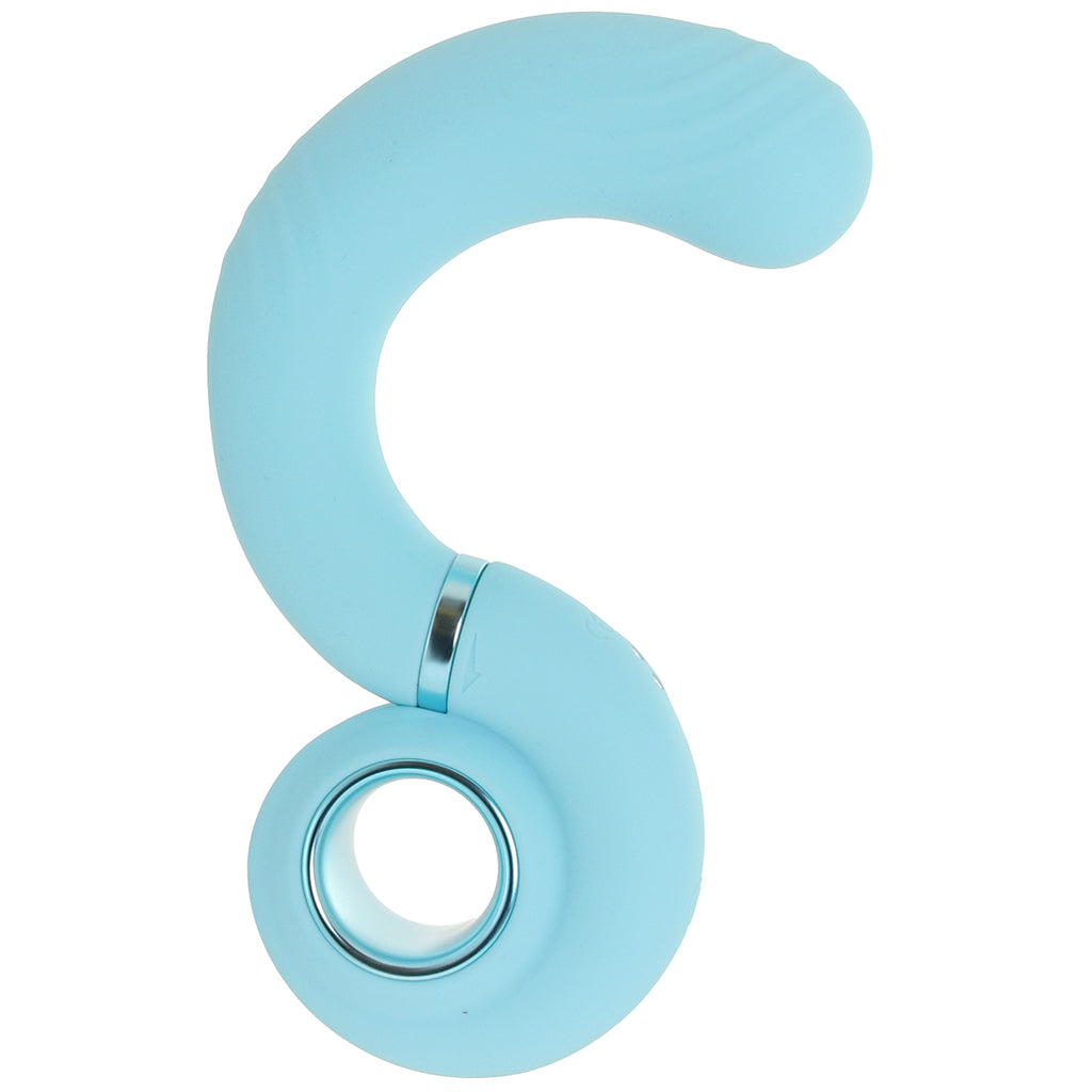 Loveline Loveline Gyre Vibrating Swirl Vibe in Blue - Vibrators - HoneyHugs Canada (View 3)