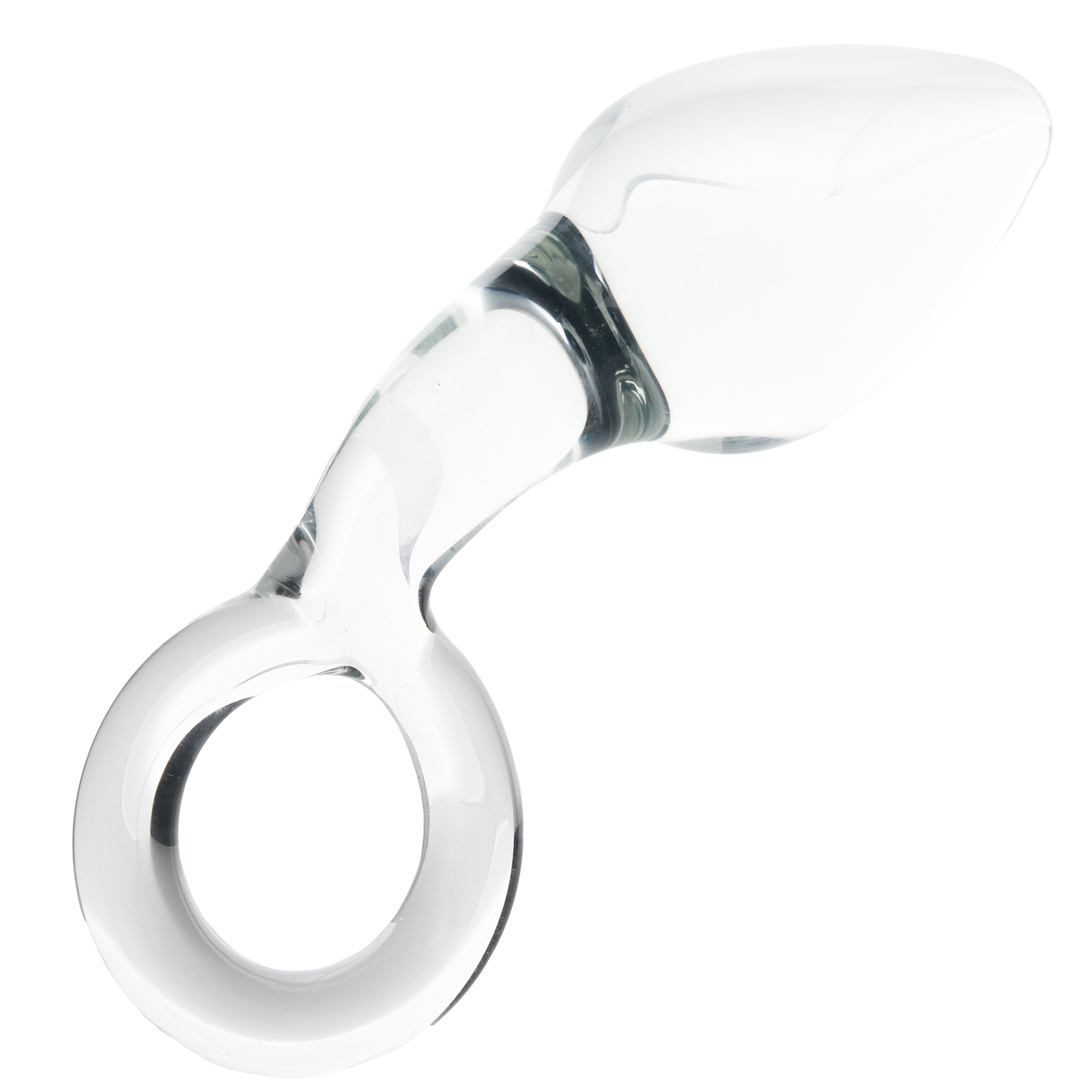 Clarity Utopian Delight Curved Glass Butt Plug