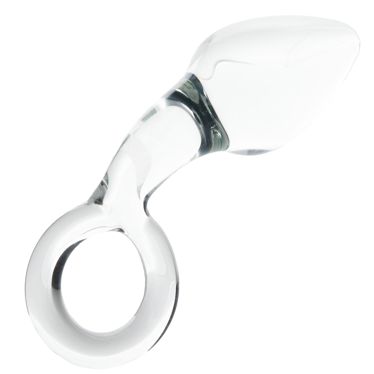Clarity Utopian Delight Curved Glass Butt Plug