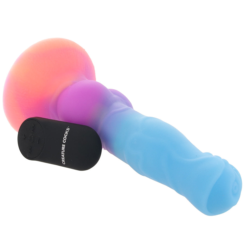 Creature Cocks Astro Cock Vibrating Glow Dildo