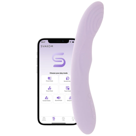 Selena Heating & Thrusting Vibe in Lilac