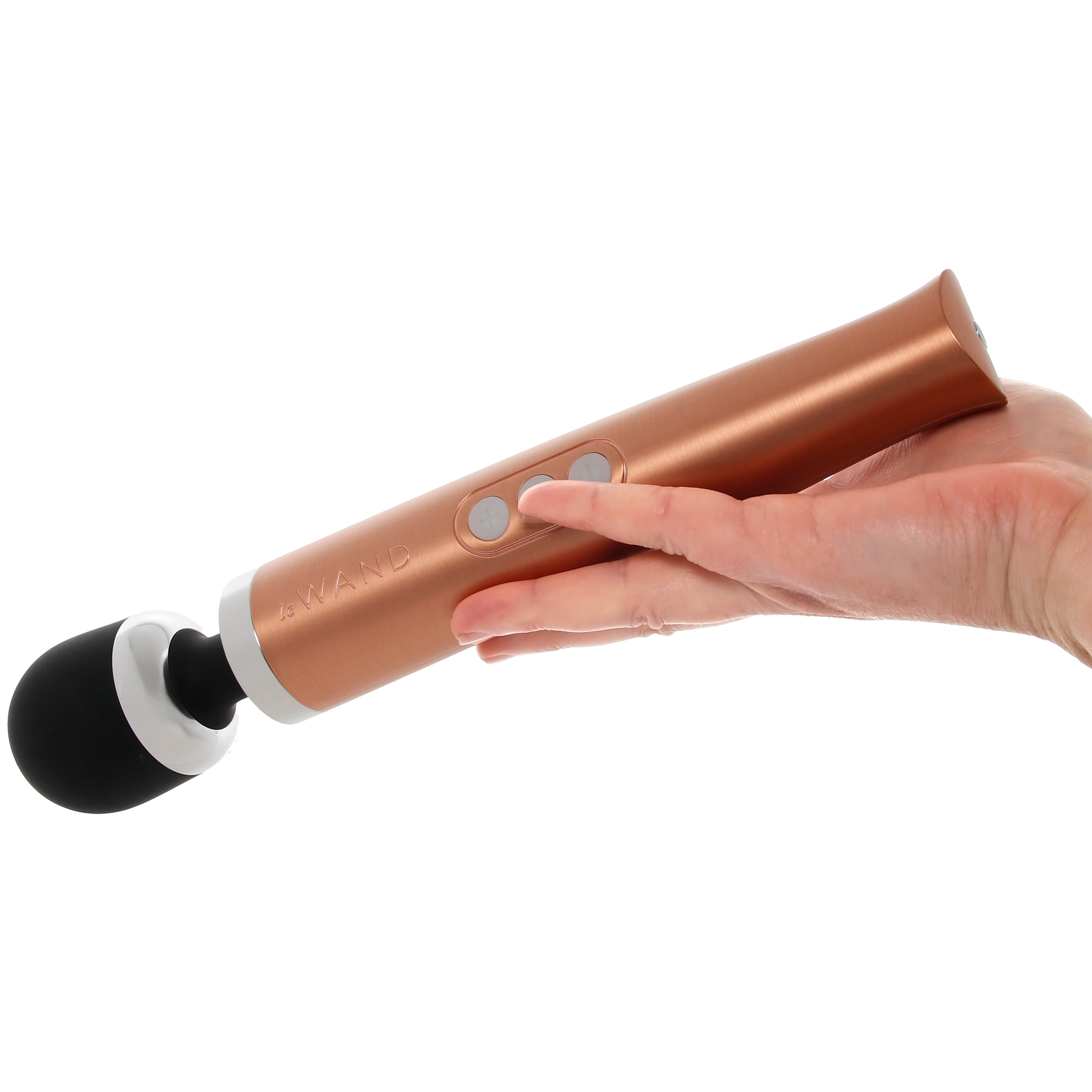 Le Wand Die Cast Vibrating Wand Massager in Rose Gold