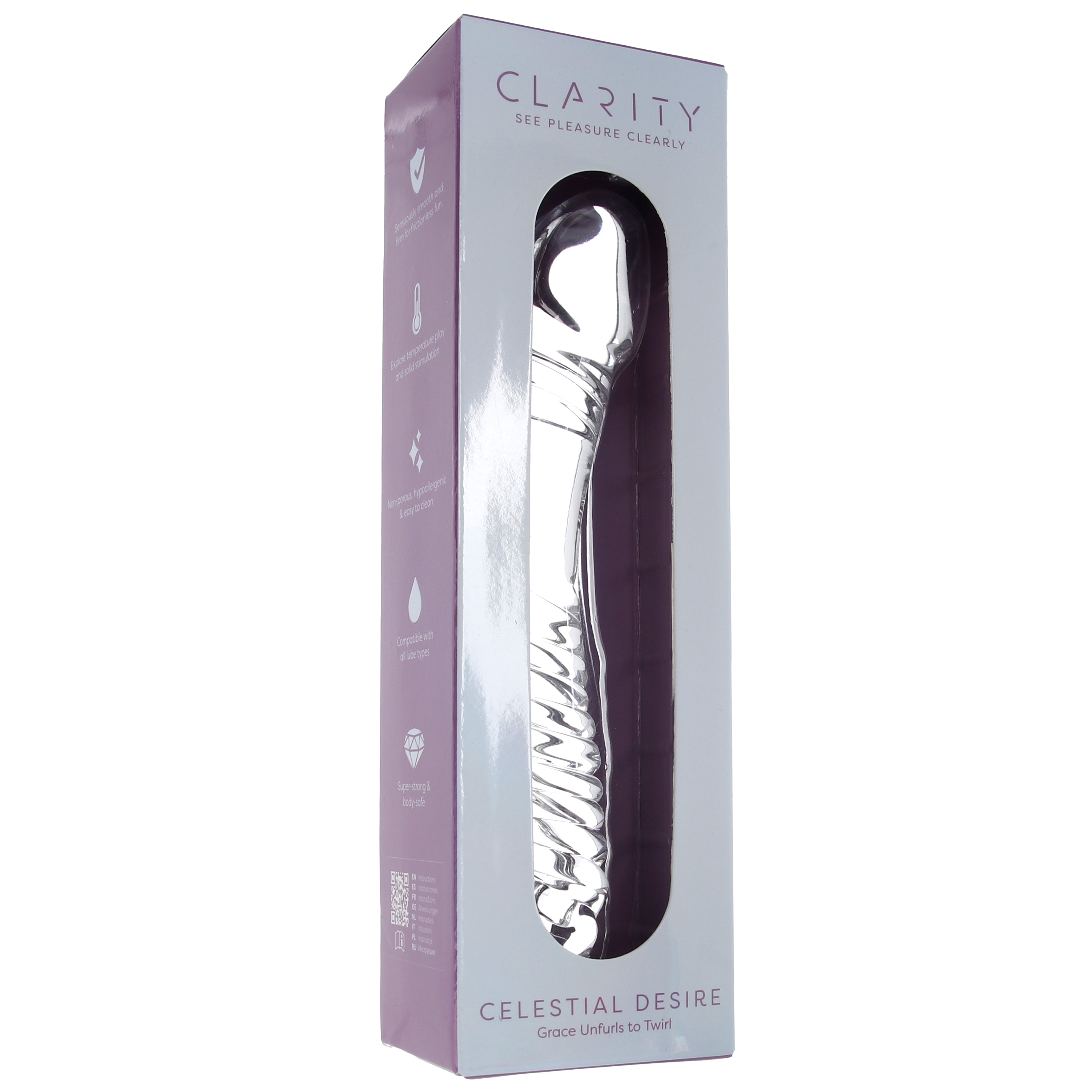 Clarity Celestial Desire Double-Ended Glass Dildo