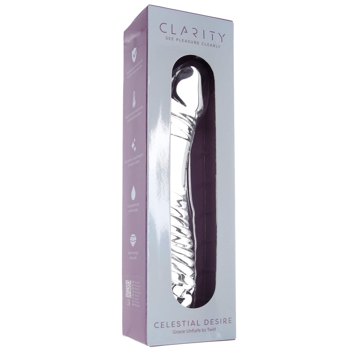 Clarity Celestial Desire Double-Ended Glass Dildo