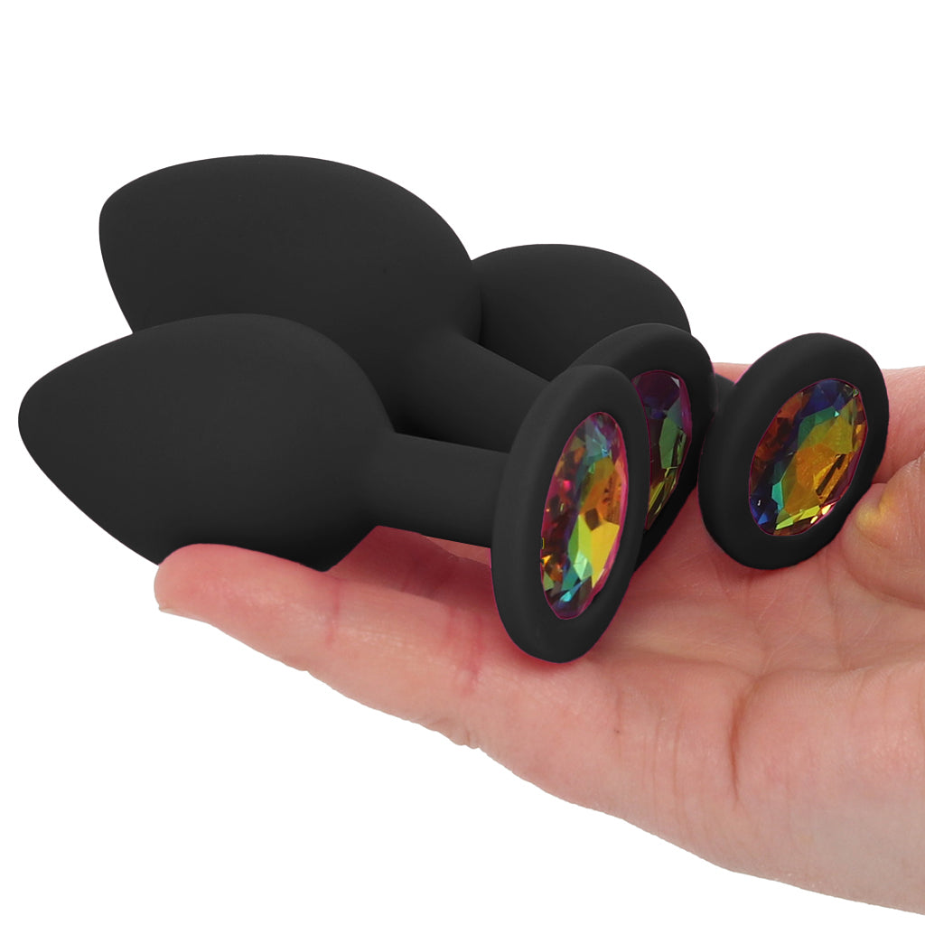 Glams Spades Black Anal Trainer Kit: Glimmering Progression & Pleasure