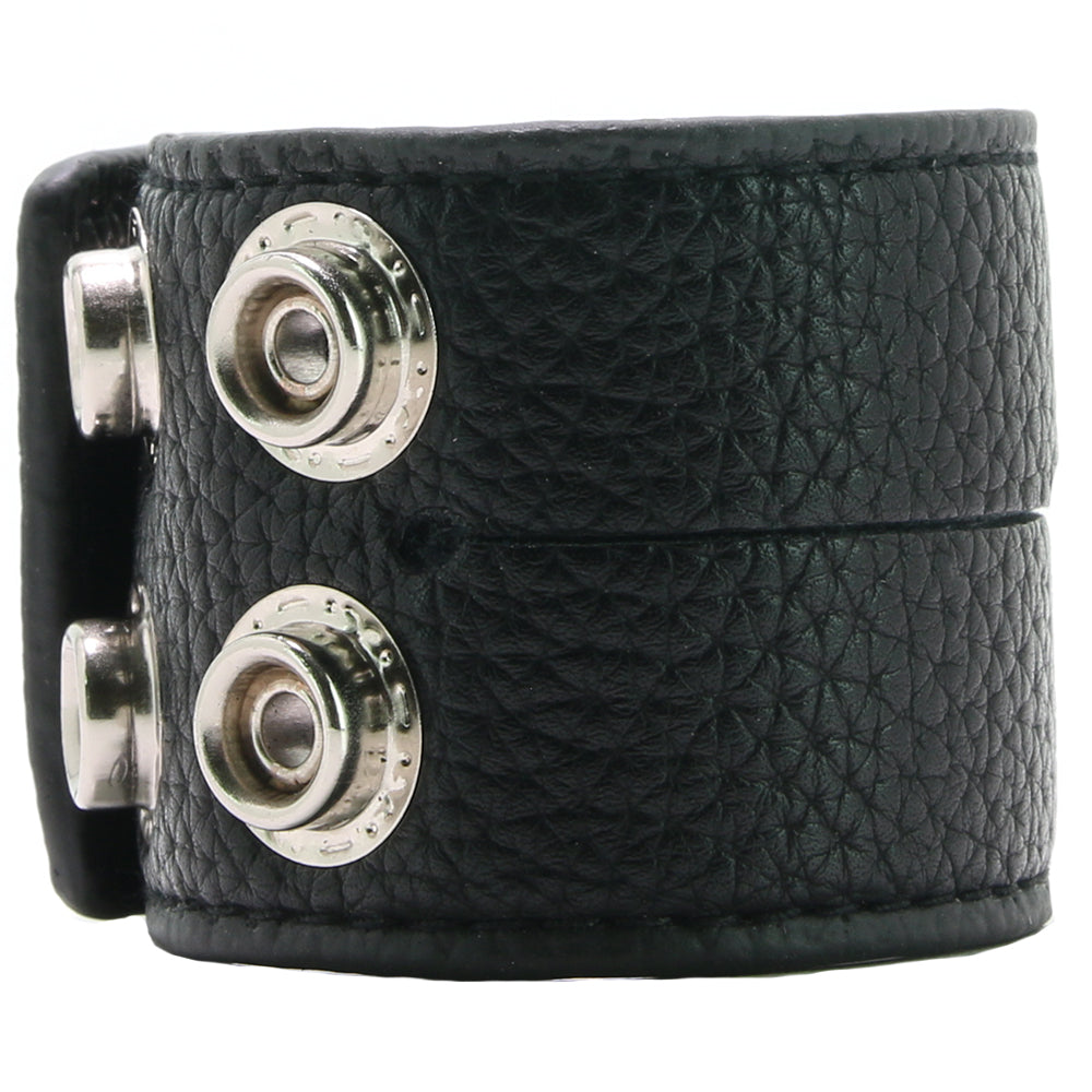 Blue Line 1.5 Inch Cock Ring with Ball Strap
