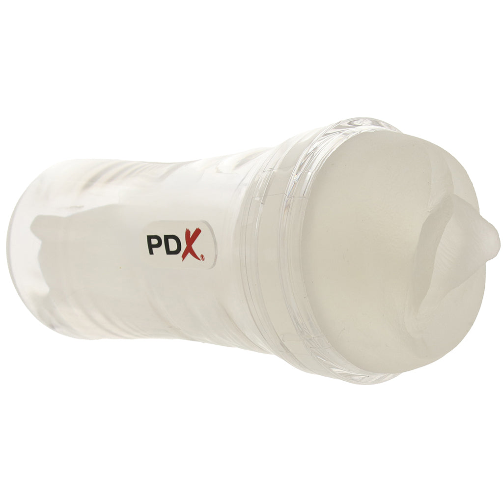 PDX Wet Pussies Super Luscious Lips Stroker in Clear