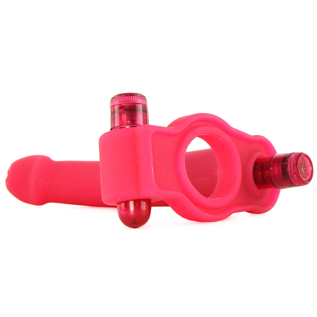Nasstoys Double Penetrator Silicone Studmaker Cock Ring in Pink - Vibrators - HoneyHugs Canada (View 5)