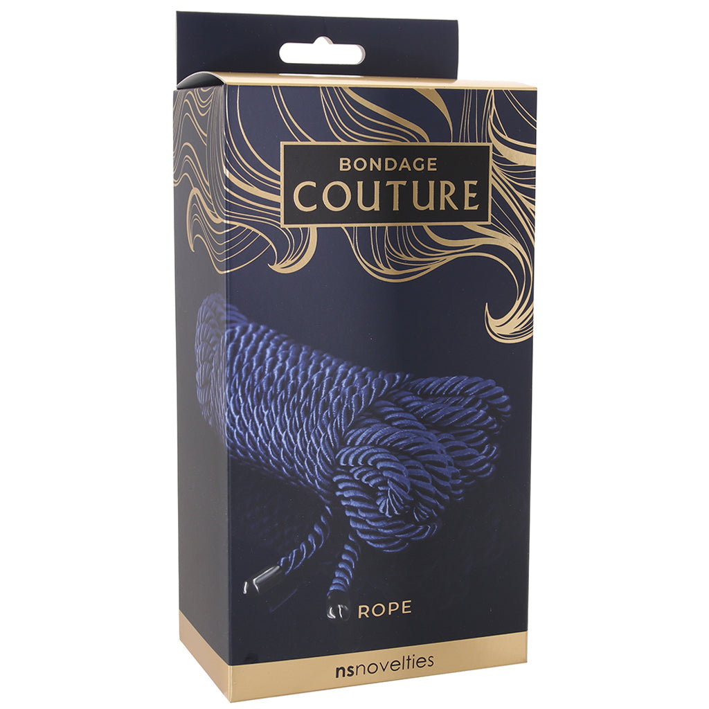 Bondage Couture Luxurious Blue Satin Rope - Velvet-Soft Restraints