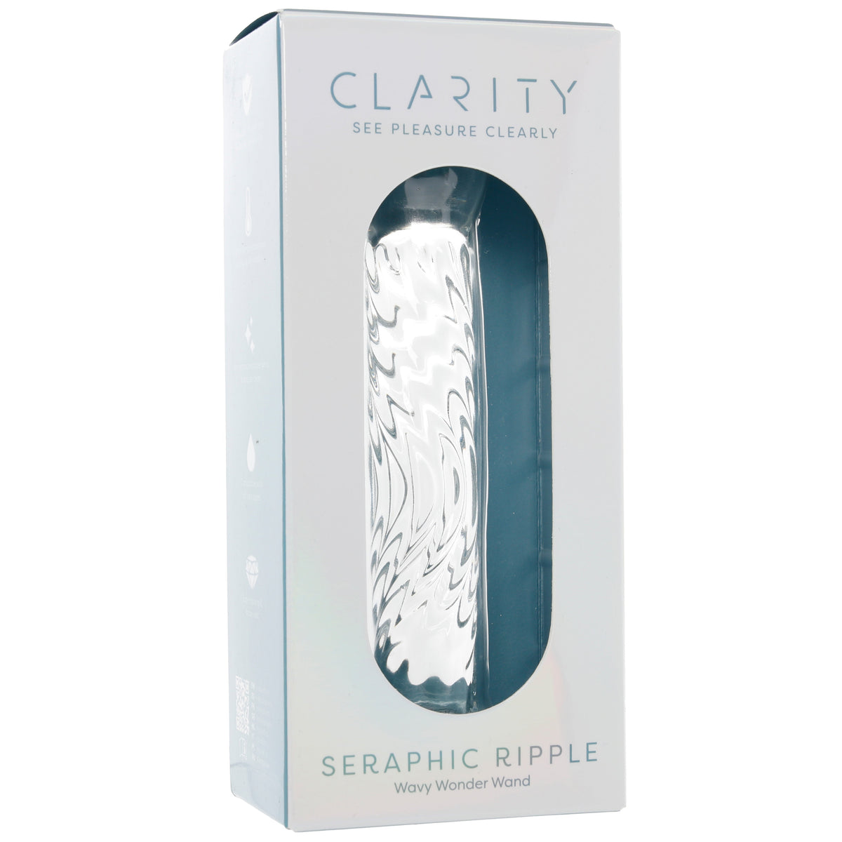 Clarity Seraphic Ripple Wavy Wonder Glass Dildo | G-Spot & Textured Pleasure