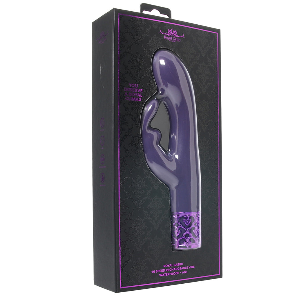 Shots Toys Royal Gems Rabbit Vibe in Purple - Vibrators - HoneyHugs Canada (View 6)