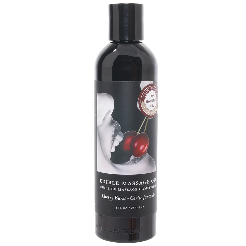 Edible Massage Oil 8oz/236ml in Cherry Burst