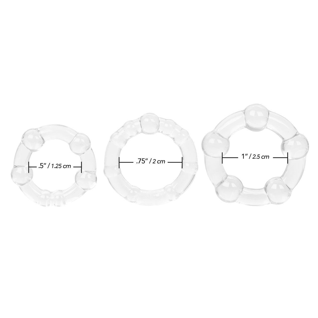 Island Rings Set in Clear
