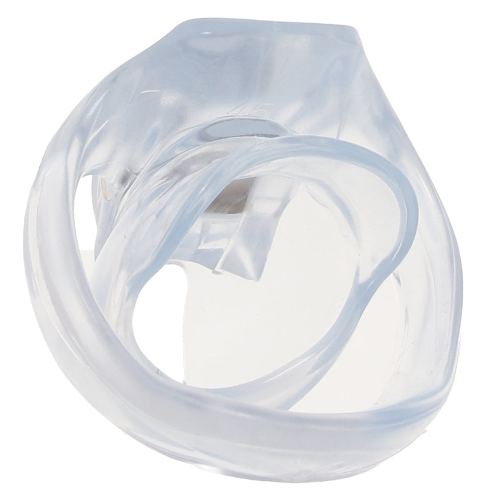 Blueline Men: The Acrylic Mini Chastity Cage – Transparent Desire & Absolute Control