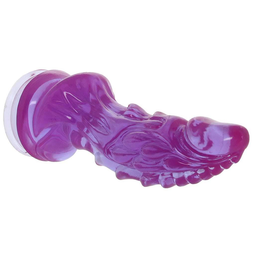 Crystal Jellies 8.5 Inch Invader Dildo in Purple