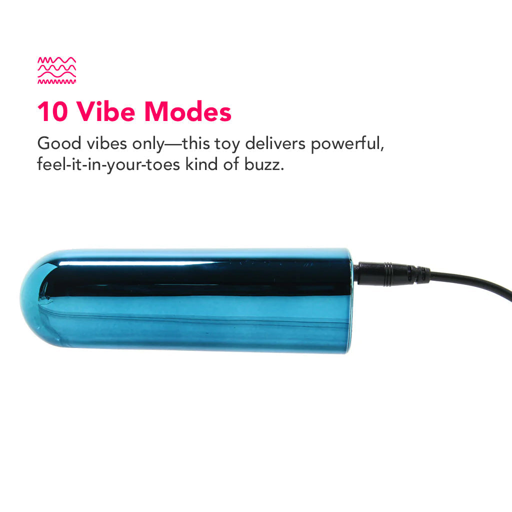 Glam Rechargeable Bullet Vibe in Blue