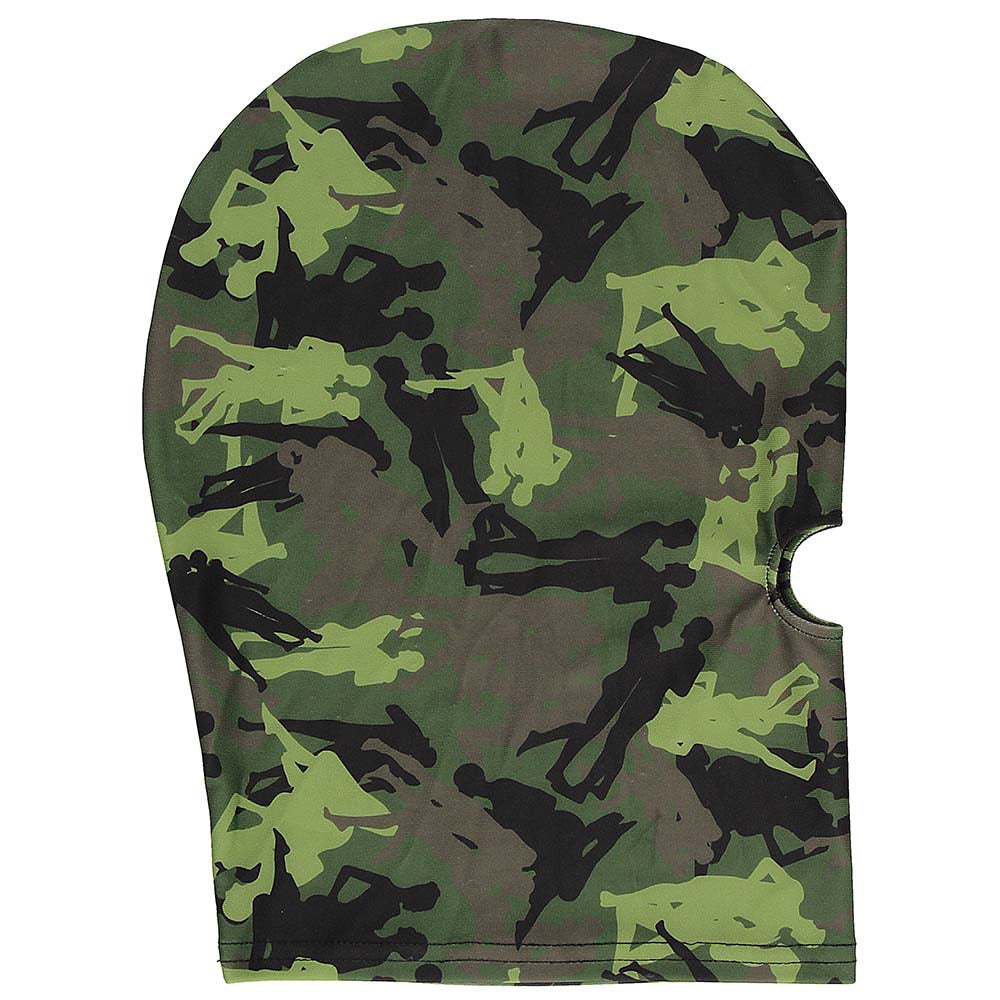 Ouch! Army Themed Mask with Mouth Opening