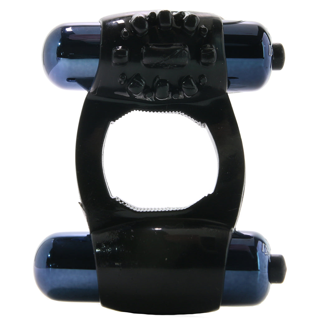 Fantasy C-Ringz Duo-Vibrating Super Ring in Black - Vibrators - HoneyHugs Canada